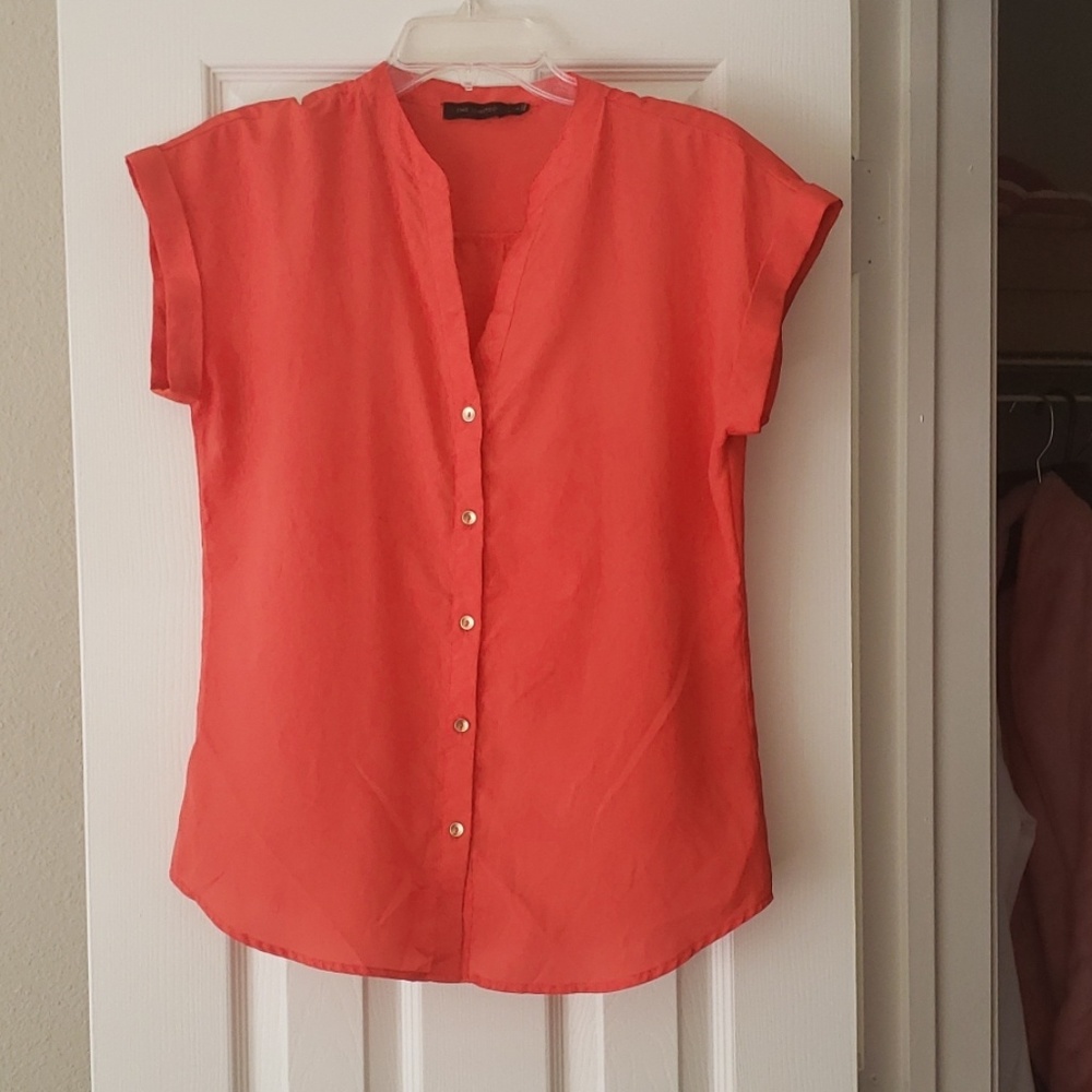 Coral Blouse